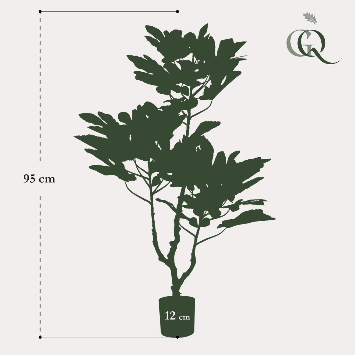 Plante artificielle - Ficus Carica - Figuier - 95 cm