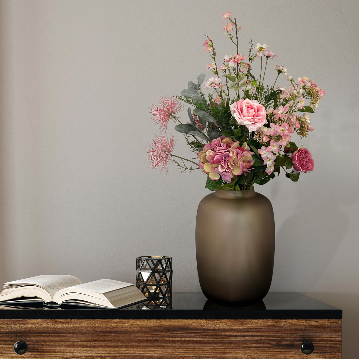 Kunstblumen - Strauß L - Pretty Pink - 89 cm