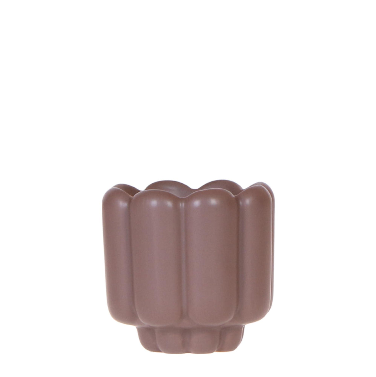 Kolibri Home | Pot décoratif rétro - Marron - Ø6cm