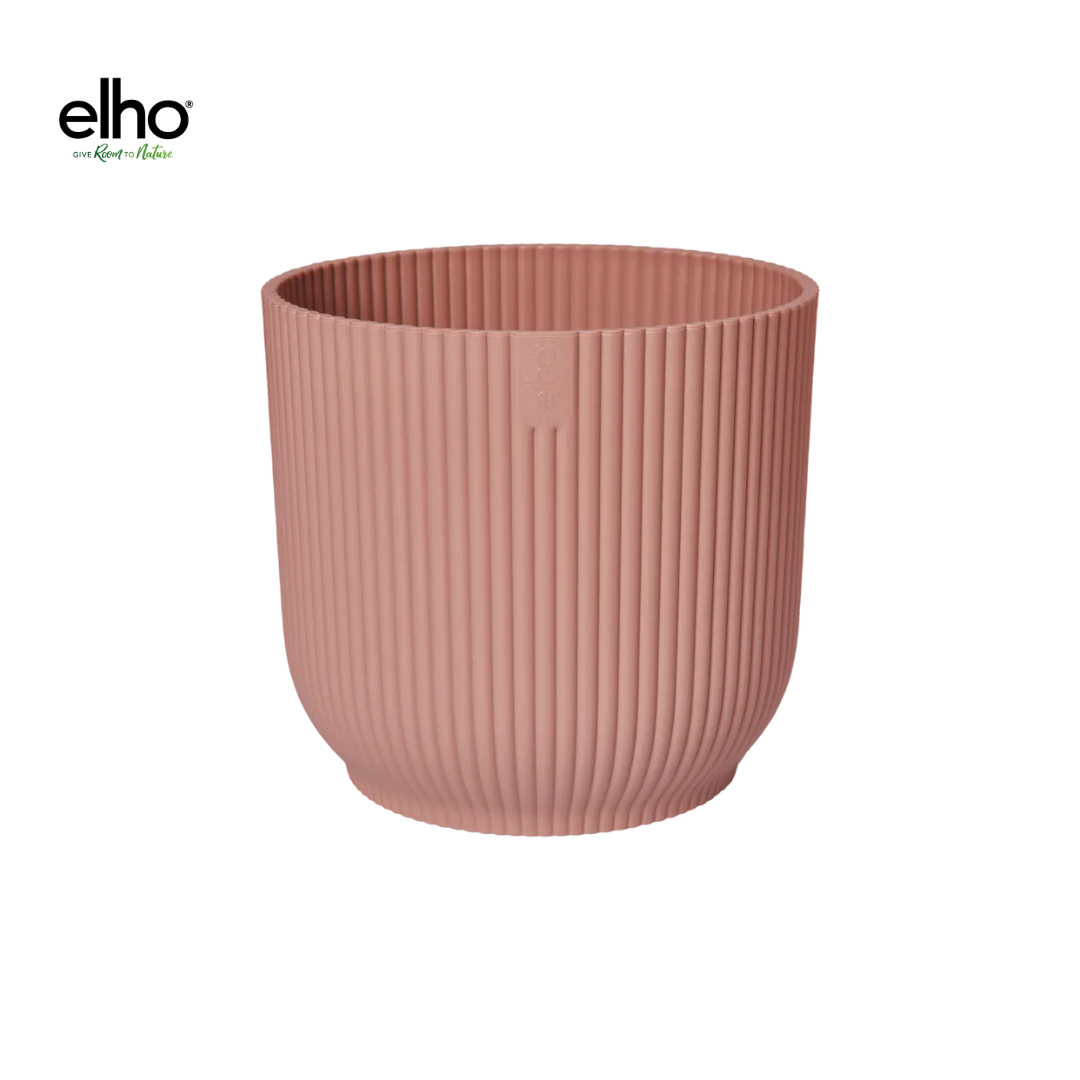 Pot elho Vibes Fold Round rose - avec roulettes - D35 x H33