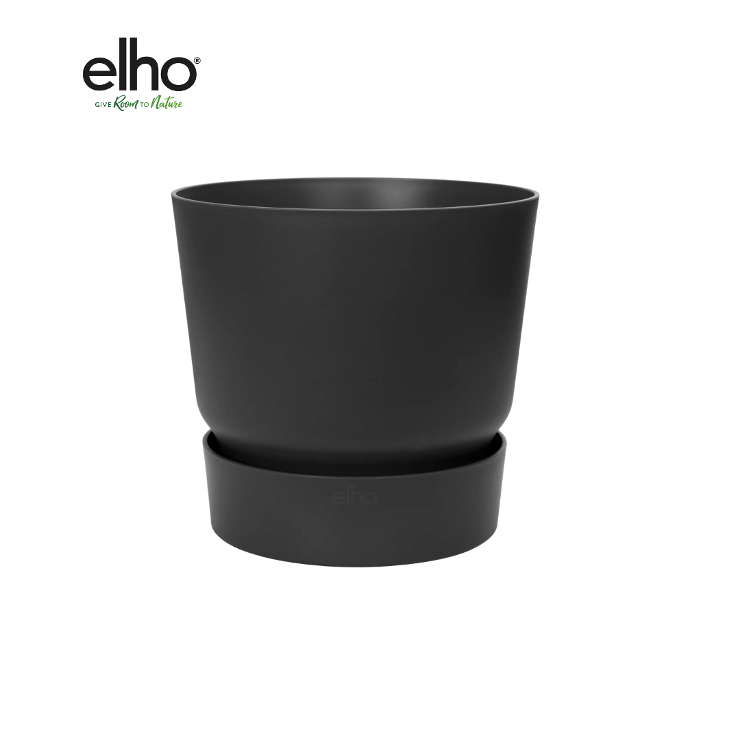 Pot elho Greenville Rund schwarz - D39 x H37