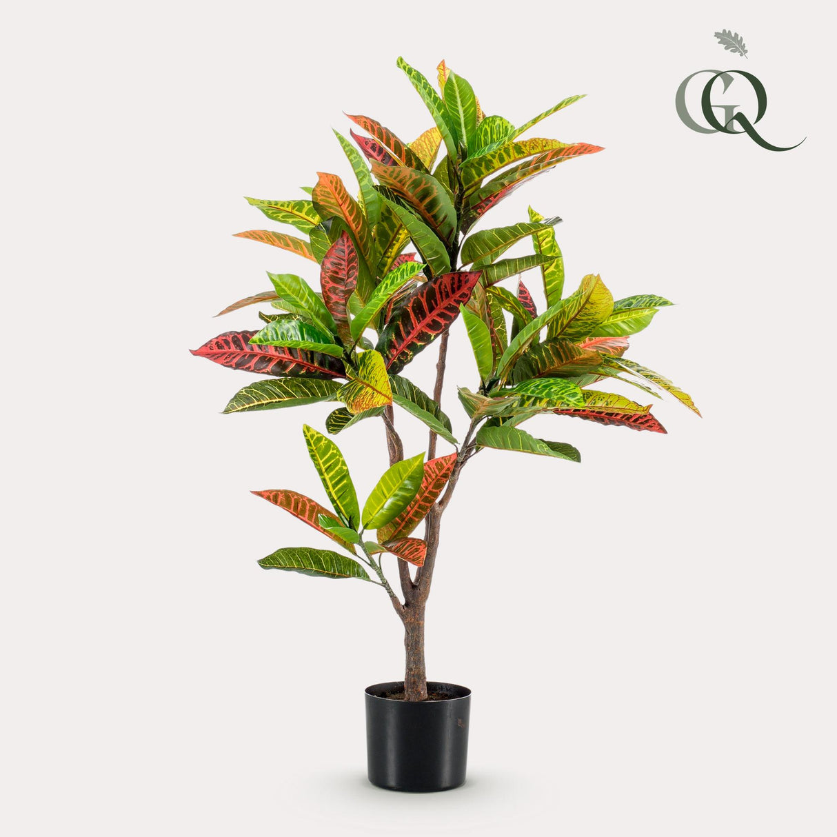 Kunstplant - Croton Codiaeum - Arbuste merveilleux - 95 cm