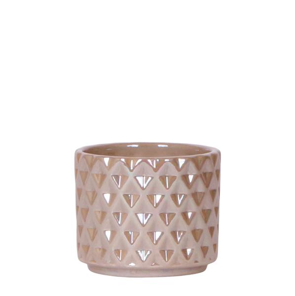 Kolibri Home | Diamond Pearl Schmucktopf - Sand - Ø6cm