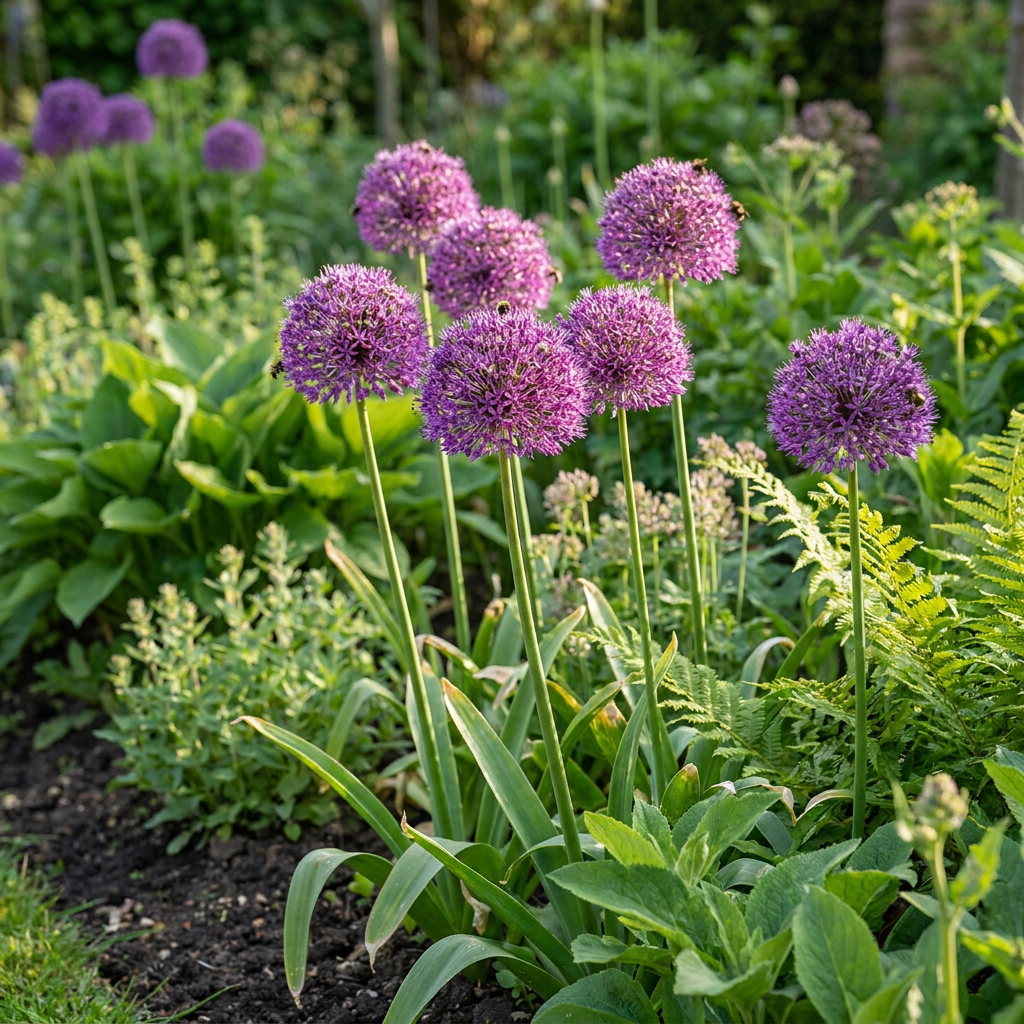 60x Allium Purple Sensation - Sierui - Paars - Zomerbloeier - Bolmaat 10/12