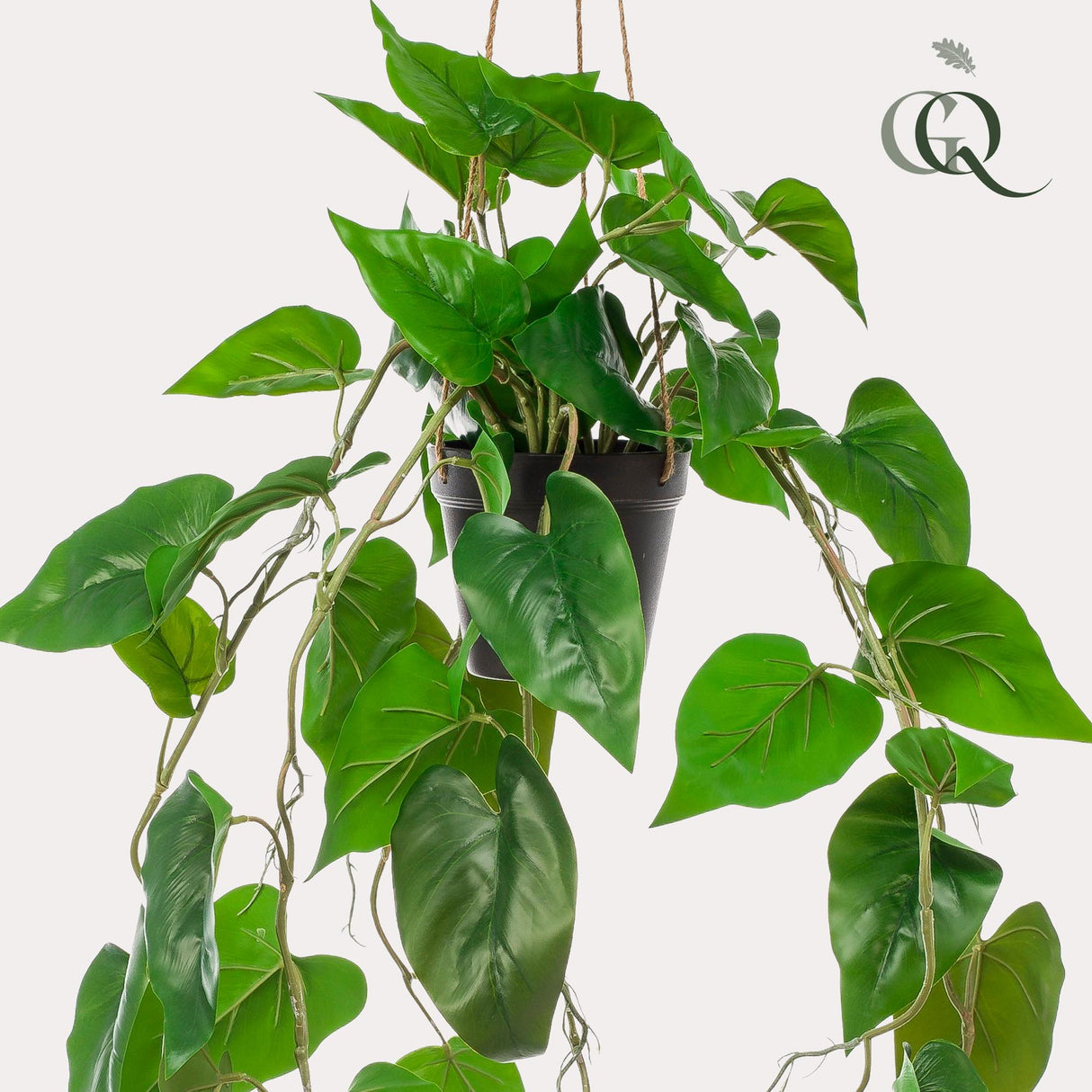 Plante artificielle - Philodendron scandens - Plante grimpante - 80 cm