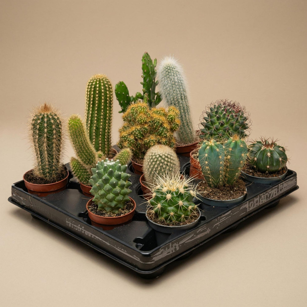 Succulenten Set van 6 in Keramische Mini Potjes Barcelona -  ↑ 8–12 cm