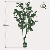 Kunstpflanze - Prunus - Kirschblüte - Rosa - 210cm