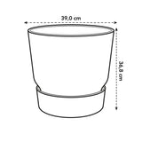 Pot elho Greenville Rund weiß - D39 x H37