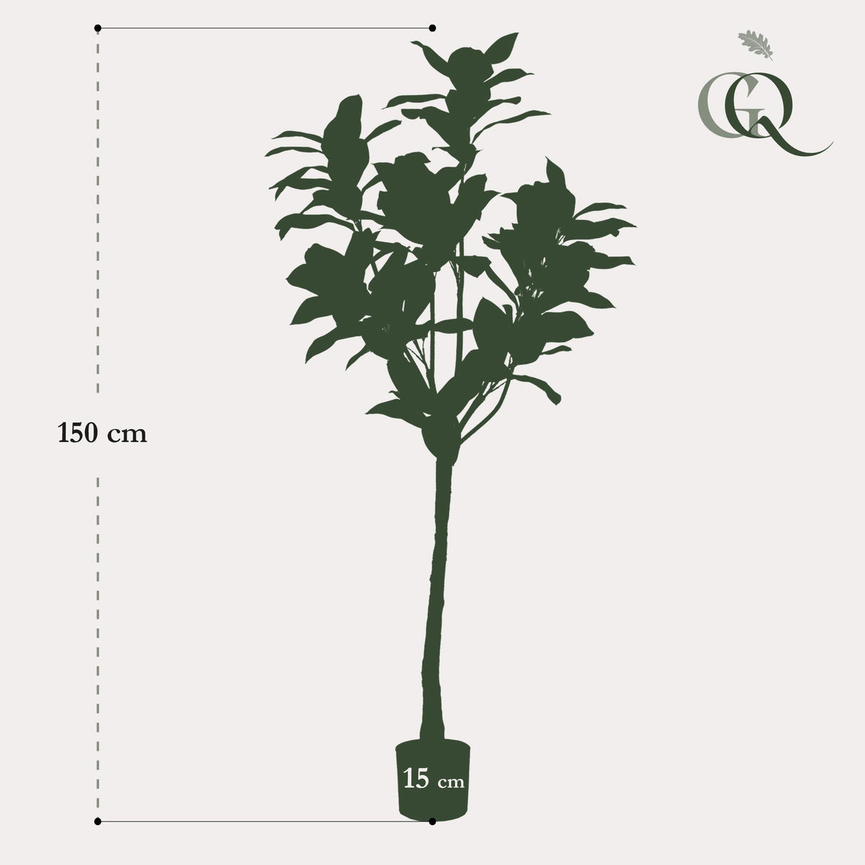 Kunstpflanze - Magnolia Grandiflora - 150 cm