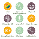 Borderpakket - Kleur Wit - 24 Vaste planten - 3 m2 - Diversen kleuren - Weinig Onderhoud - Pot 11cm