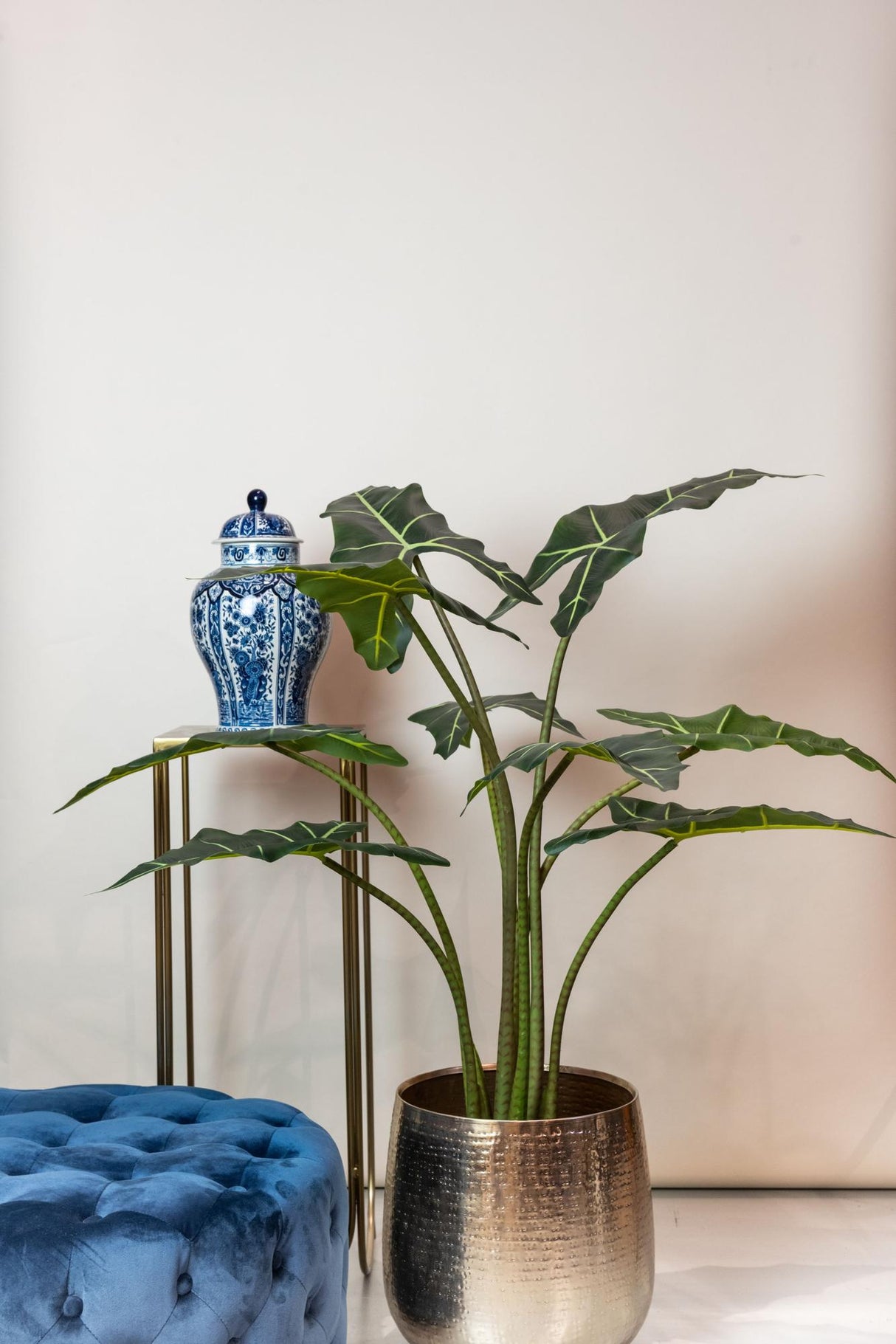 Kunstplant - Alocasia Frydek - Oreille d'éléphant - 120 cm