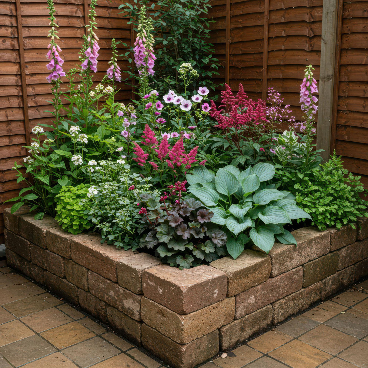 Borderpakket - Schaduw - 8 Vaste planten - 1 m2 - Diversen kleuren - Weinig Onderhoud - Pot 11cm