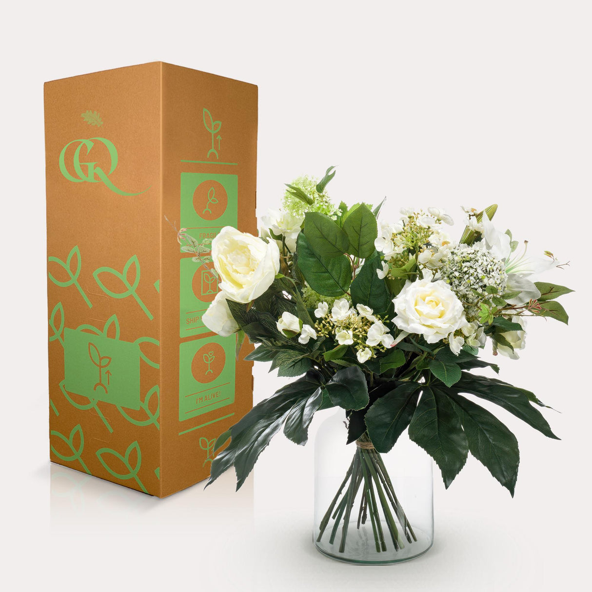 Kunstblumen - Strauß - M - White Dream - 60 cm