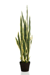 Plante artificielle - Sanseveria Trifasciata - Langue de belle-mère - 97 cm