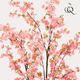Kunstpflanze - Prunus - Kirschblüte - Rosa - 210cm