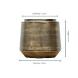 Pot Indigo Vintage Or - D46 x H41