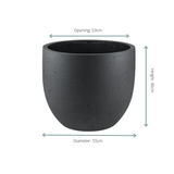 Pot Grigio New Egg Anthrazit - D55 x H46