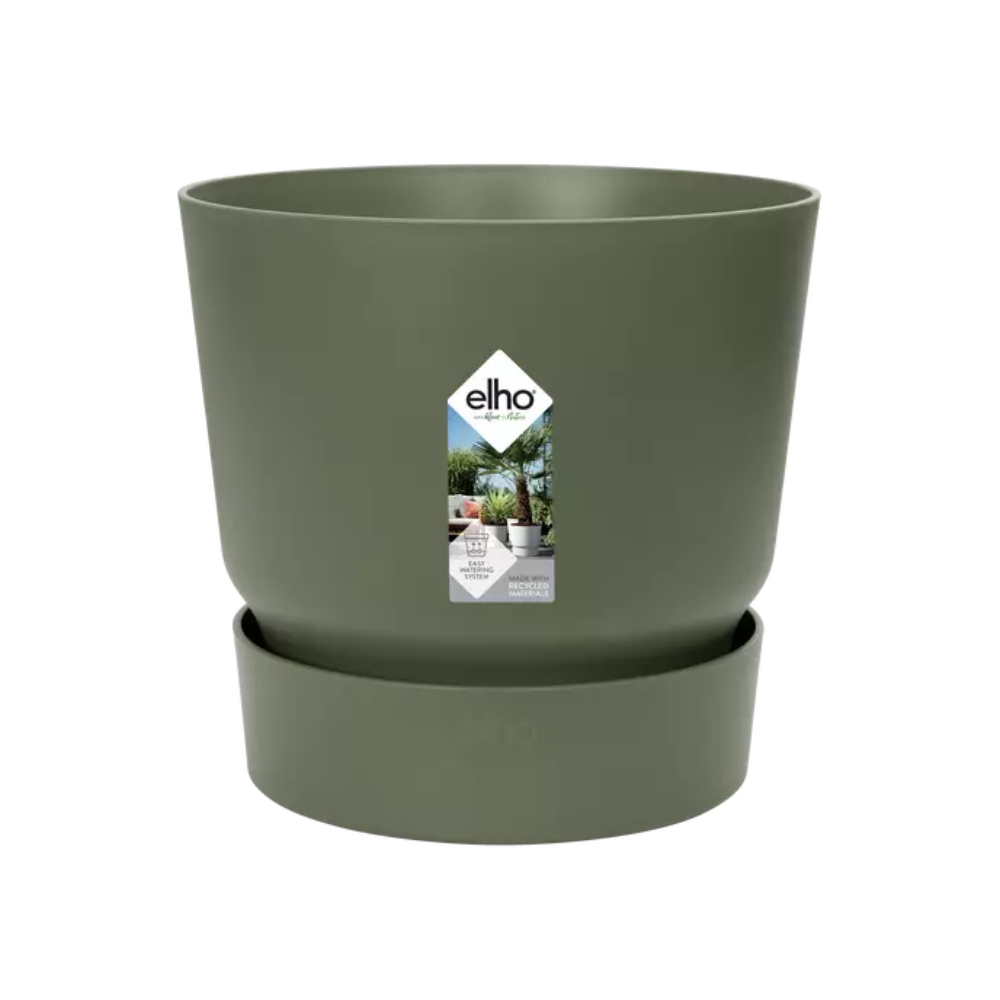 Elho greenville round leaf green - D25cm