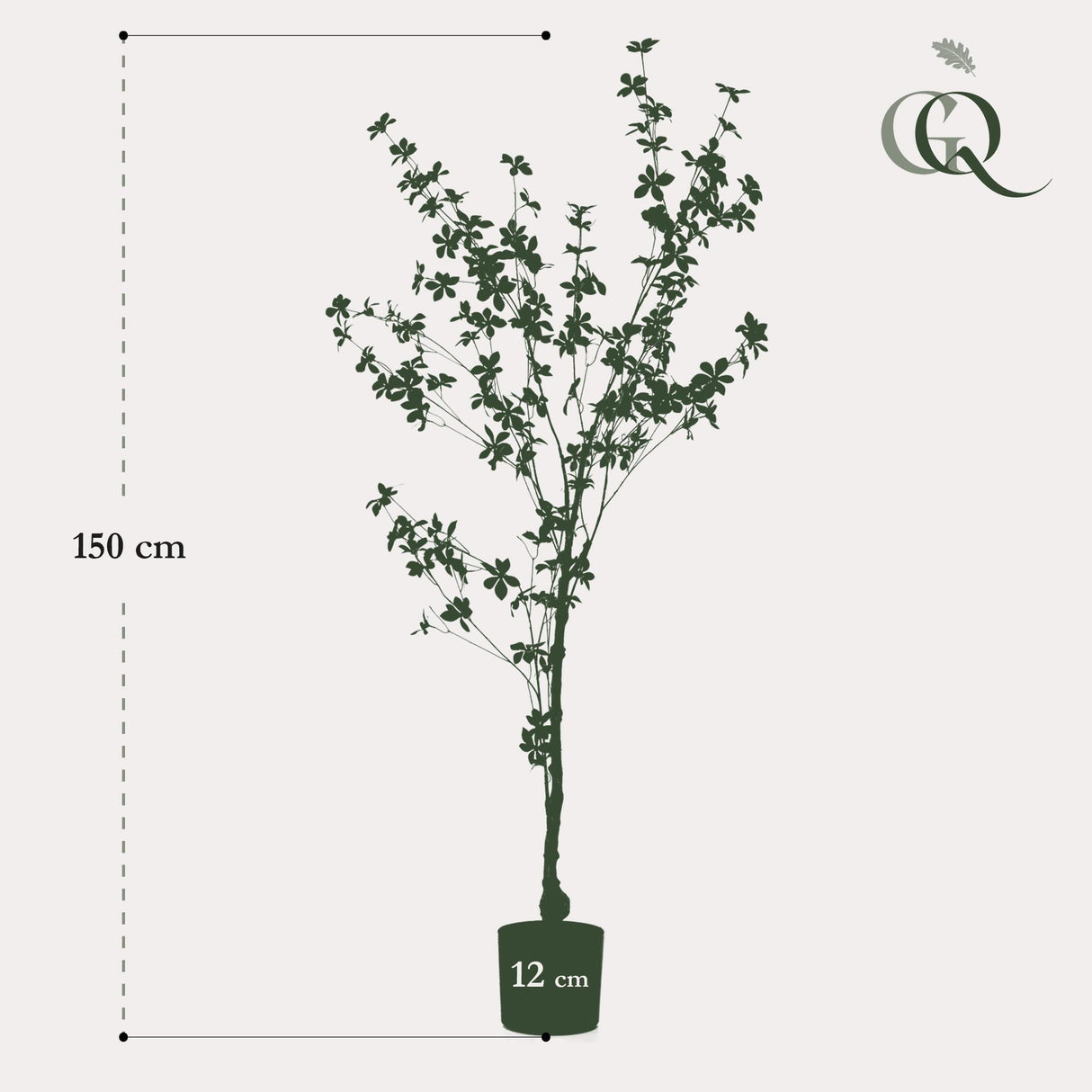 Kunstpflanze - Tropaeolum Speciosum - Kapuzinerkresse - 150 cm