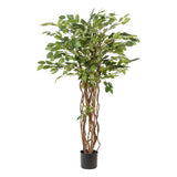 plante artificielle - Ficus liane - Plante à feuilles de violon - 140cm