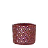Diamond pearl sierpot - Rood - Ø6cm