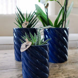 Kolibri Home | Candy Übertopf | Hoch - Blau - Ø6cm